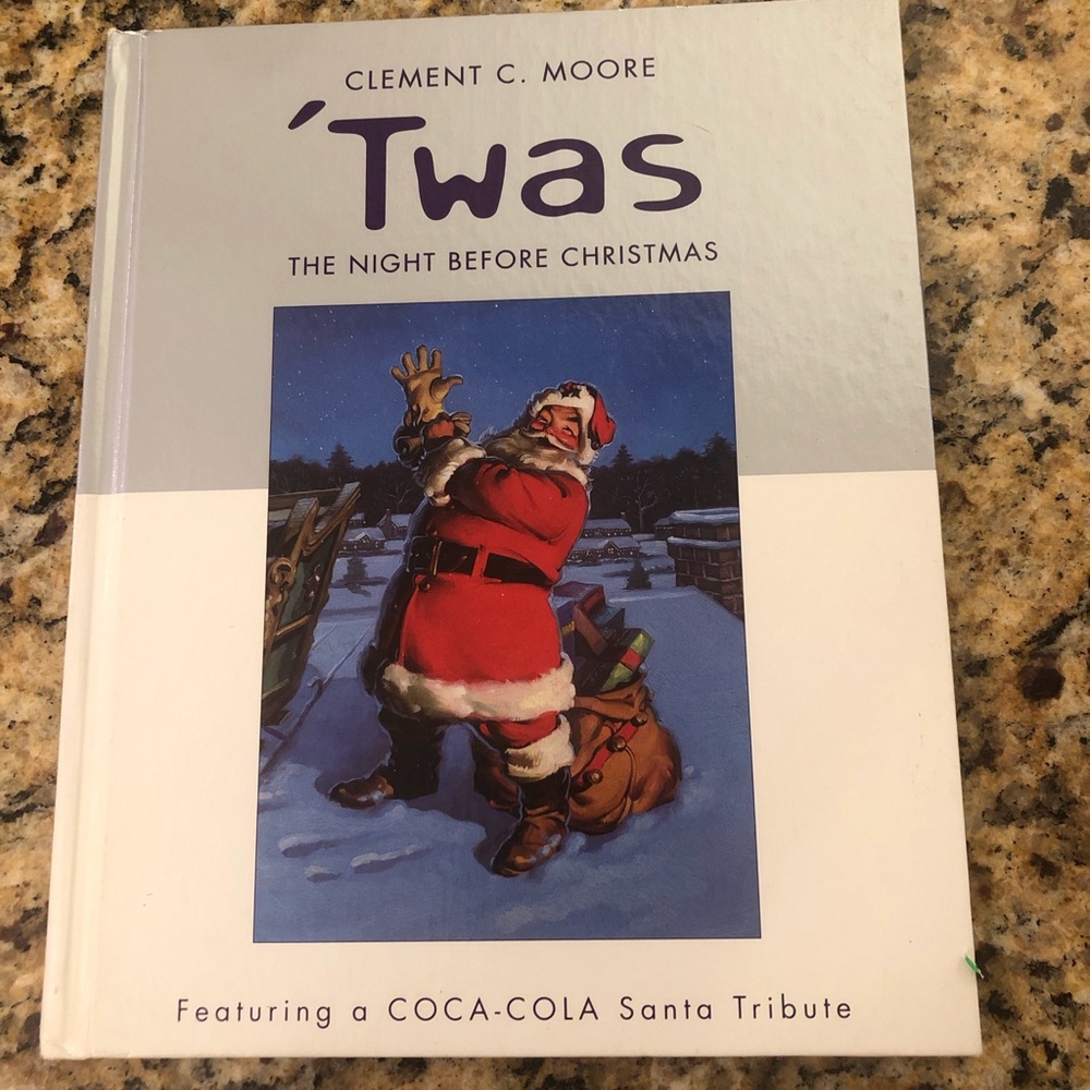 Coca-Cola Red & White Santa Illustration Hardcover